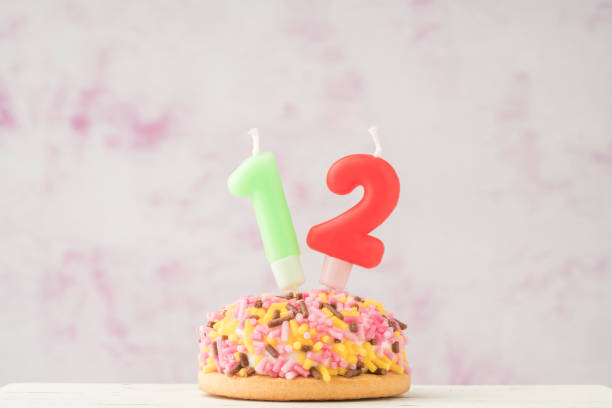 istock cupcake with number six shaped candle for birthday 1256679846