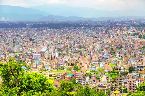 Kathmandu, Nepal aerial view