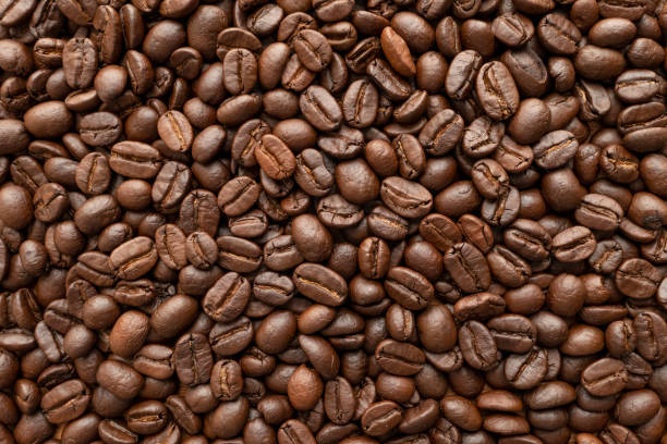 istock Roasted of coffee beans for background. 1256681315