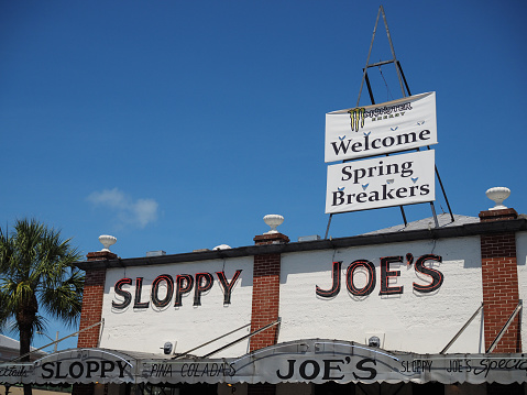 Key West's Sloppy Joe bar welcomes springbreakers. March 2017
