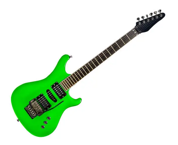 Extreme rock guitar with double-locking whammy unit, high-output pickups, slender mahogany body and arresting looks. One of the second wave of Japanese guitars to surpass the American originals. .