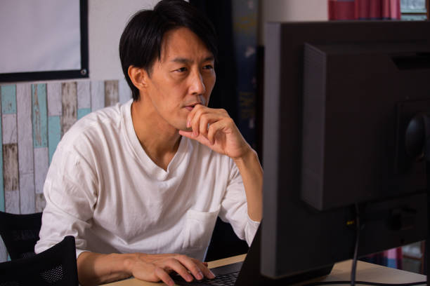 istock A kind father (or dad) who seems to enjoy teleworking. 1256684289