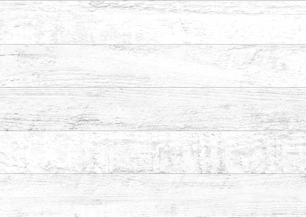 istock White natural wood wall background. 1256685558