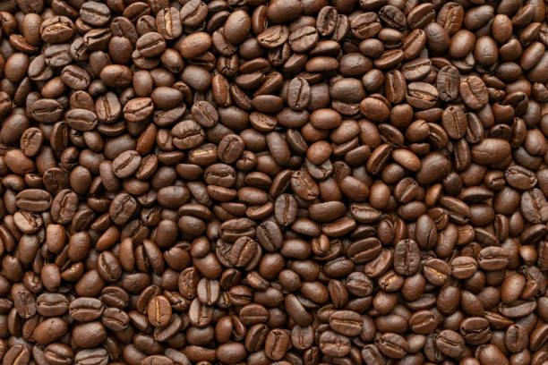 istock Roasted of coffee beans for background. 1256686103