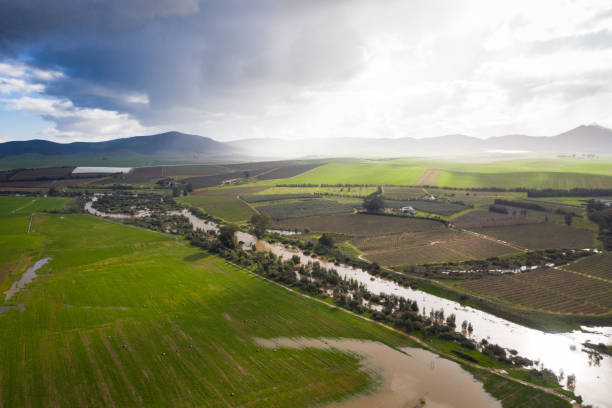istock Aerial view over the Berg River 1256687840