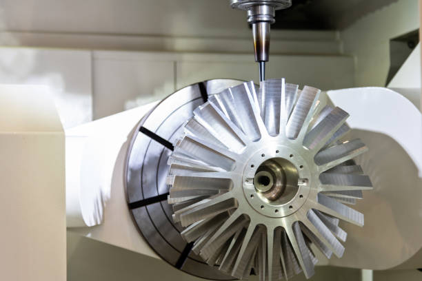 istock Close up of CNC milling machine 1256694291