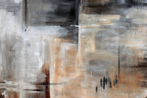 istock Texture concrete wall with a painted layer of plaster and paint, beige, gray, black architecture abstract background 1256695908