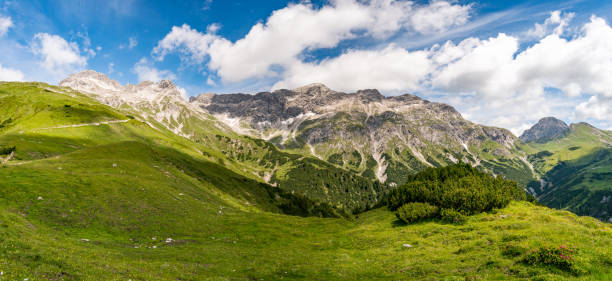 istock Fantastic hike in the Lechquellen Mountains in Vorarlberg Austria 1256701041