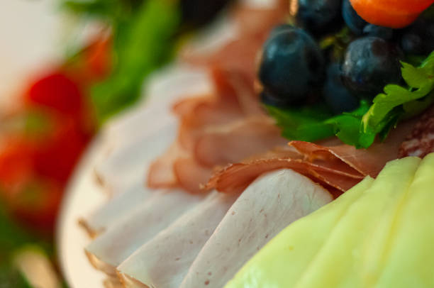 istock Finely chopped dried meat and cheese 1256704804