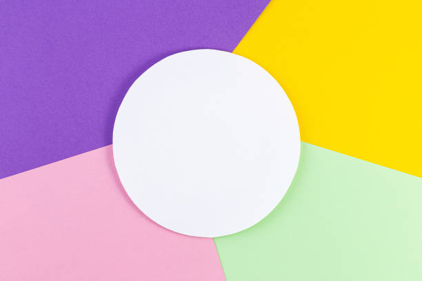 istock Abstract pastel colored paper texture minimalism background. 1256705110