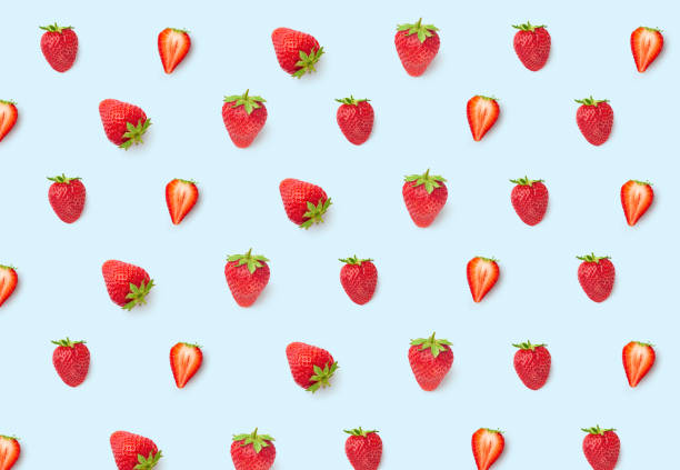 istock Strawberries isolated on white background 1256707234