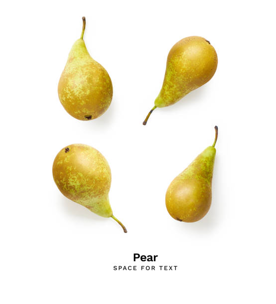 istock Fresh ripe conference pears isolated on white background 1256707241