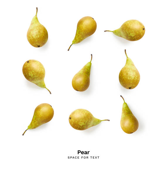 istock Fresh ripe conference pears isolated on white background 1256707255