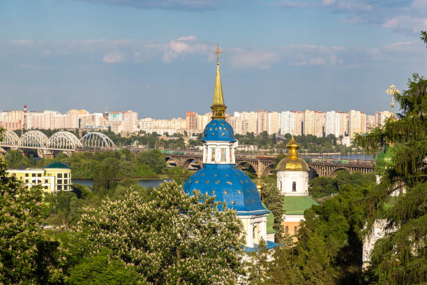 istock Kiev and Vydubychi Monastery 1256707544