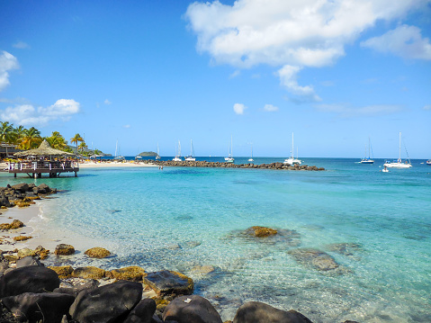 In February 2015, tourists were enjoying the beach of Anse Mitan in Martinique.