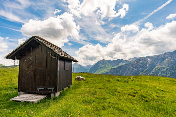 istock Fantastic hike in the Lechquellen Mountains in Vorarlberg Austria 1256708757