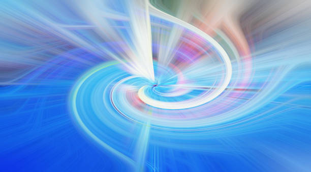 istock Blue swirl or twirl abstract background 1256711085