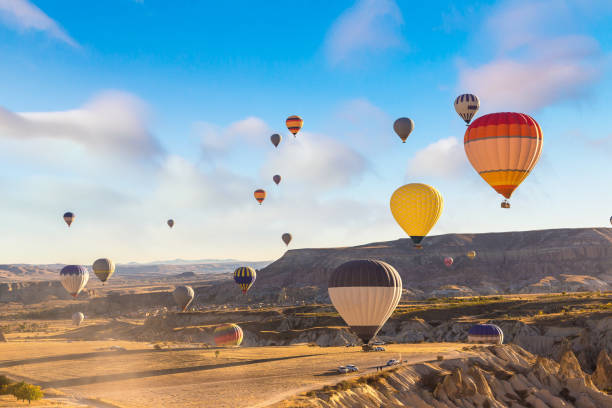 istock Hot air Balloons flight in Cappadocia 1256712730