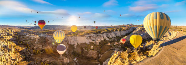 istock Hot air Balloons flight in Cappadocia 1256712817