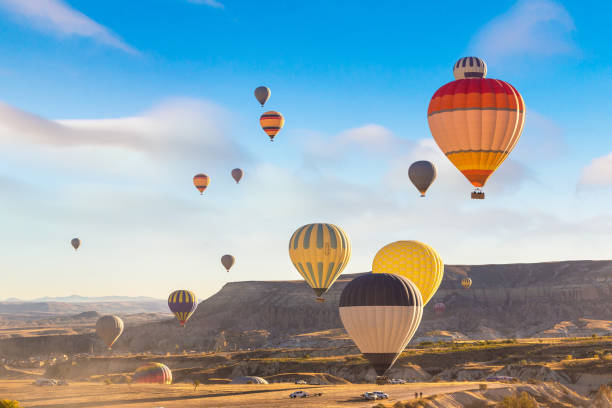 istock Hot air Balloons flight in Cappadocia 1256712894