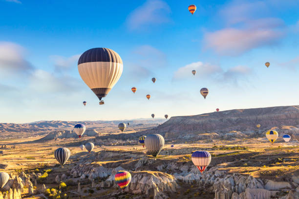 istock Hot air Balloons flight in Cappadocia 1256712902