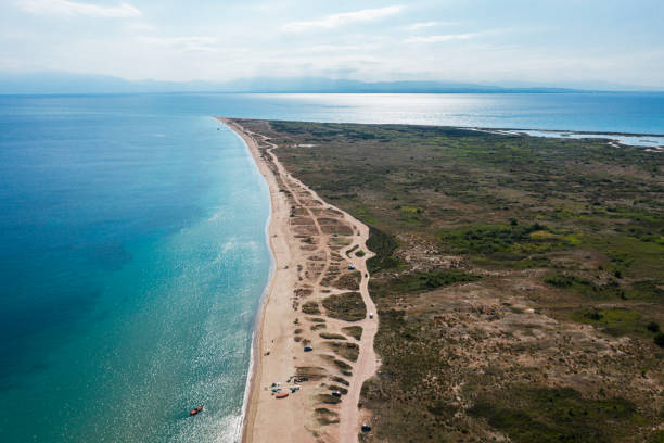 istock Aerial view of the coastline 1256712929