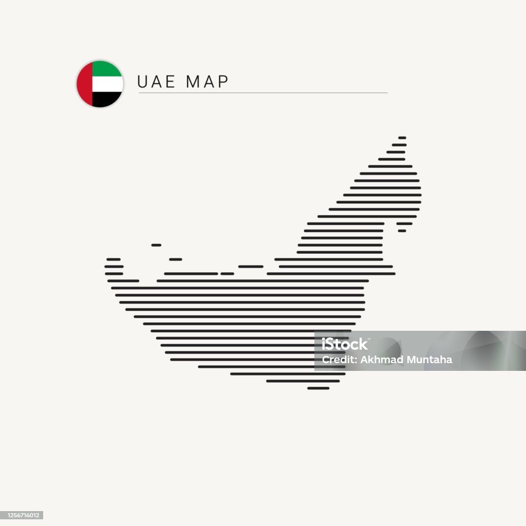 Uae Map Drawable Uae Map Vector Art Template Stock Illustration - Download Image Now ...
