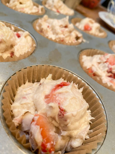 istock Freshly Made Gluten Free Strawberry Muffins 1256722365