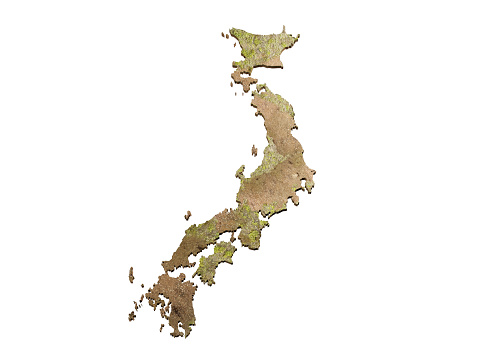 mock up Map Japan 3d map Realistic.3d rendering