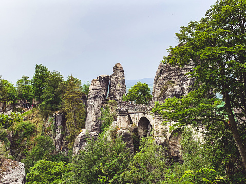 Saxon Germany near Dresden with its Elbsandstein Mountains, Germany, is getting more and more popular with tourists