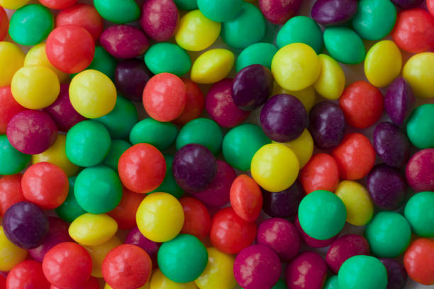 istock Background made of colorful dragee. 1256730839