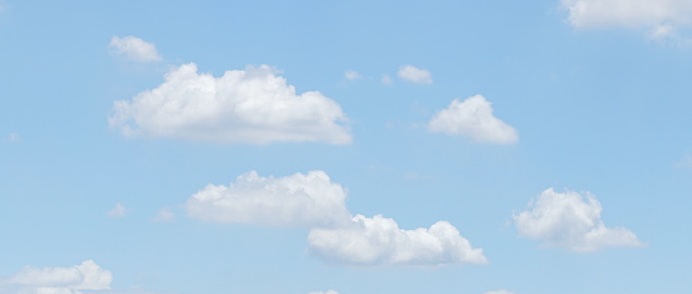 Beautiful Cloud Typologies on sky background
