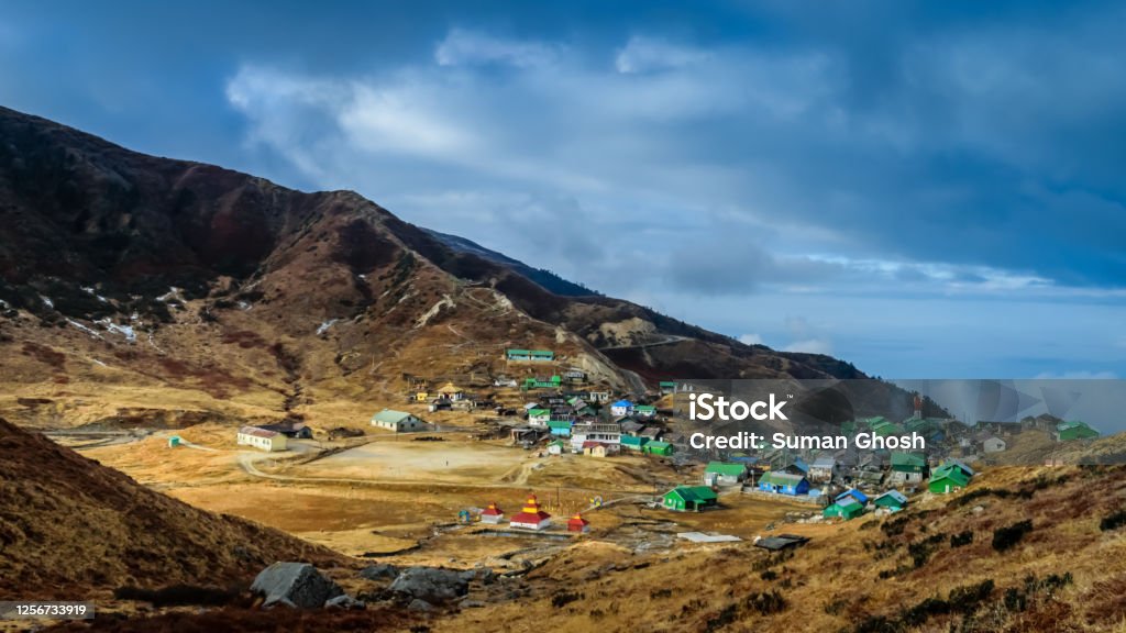 A landscape of a famous hill station of east India with blue sky Adventure Stock Photo