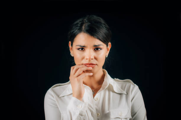 istock Beautiful Young Sad Woman, Expressing Negative Emotions 1256734970