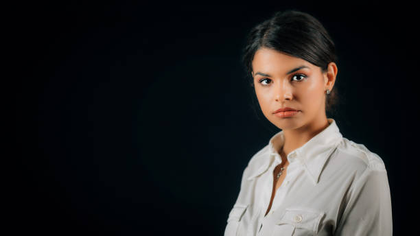 istock Beautiful Young Serious Woman, Expressing Seriousness 1256736815