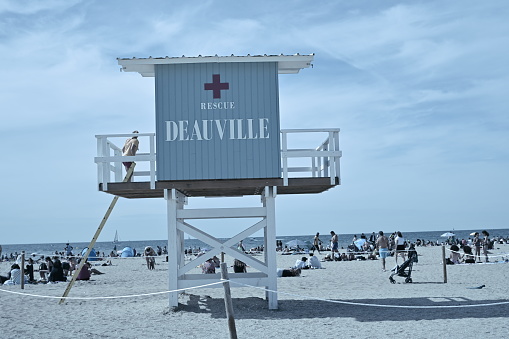 Lifeguard station on a beach