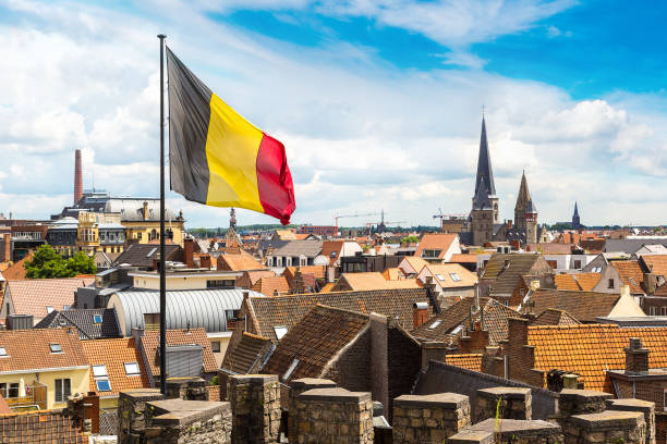 istock Castle Gravensteen in Ghent 1256747676