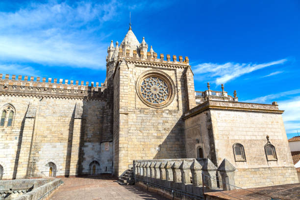 istock Cathedral of Evora, Portugal 1256753349