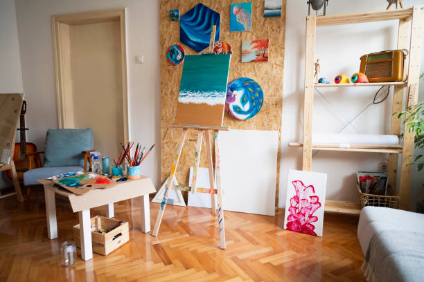 istock Room of an artist 1256756569