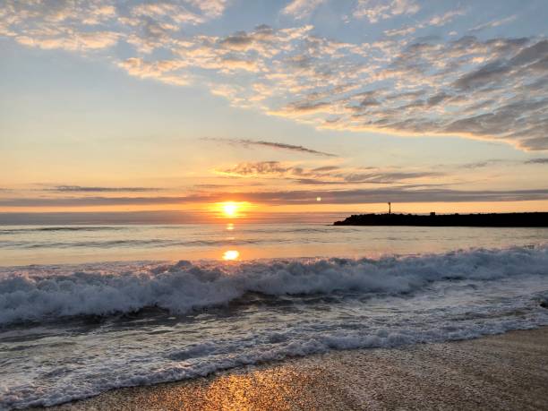 istock Sunset in Anglet, southern France 1256757548