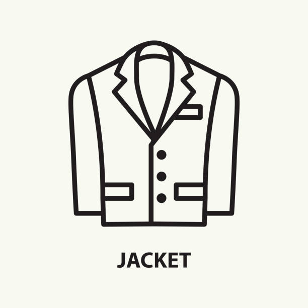 ジャケットラインアイコン - blazer点のイラスト素材／クリップアート素材／マンガ素材／アイコン素材