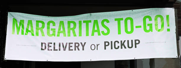 istock Margaritas To-Go Sign with Exclamation Mark 1256766447