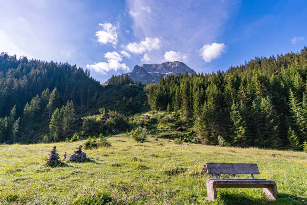 istock Fantastic hike in the Lechquellen Mountains in Vorarlberg Austria 1256768194