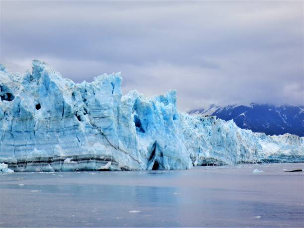 알래스카의 숨막히는 허바드 빙하 전망 - hubbard glacier 뉴스 사진 이미지
