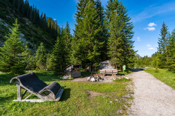istock Fantastic hike in the Lechquellen Mountains in Vorarlberg Austria 1256769837