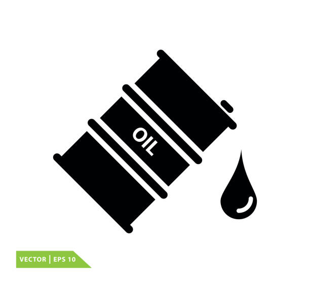 ภาพประกอบสต็อกที่เกี่ยวกับ “แม่แบบการออกแบบโลโก้เวกเตอร์ไอคอนน้ํามันกลอง - oil can”