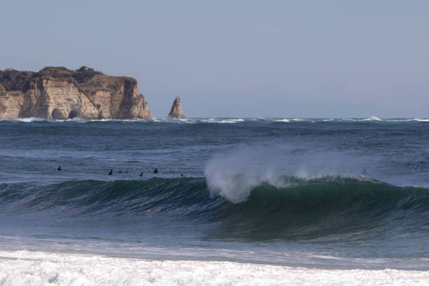 istock Waves Breaking in the ocean close to Tokyo 1256780183