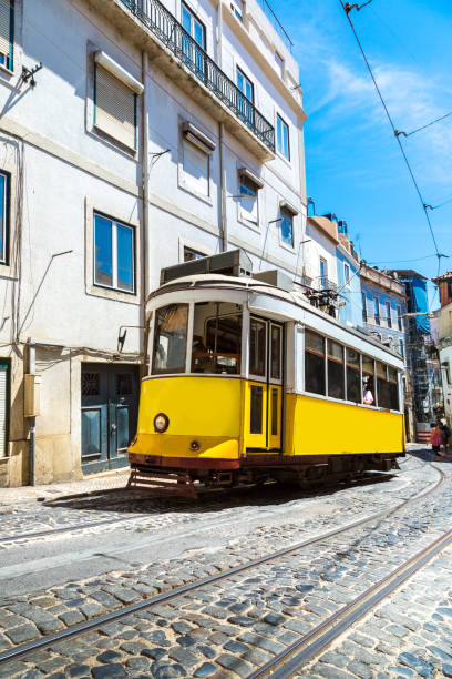 istock Vintage tram in  Lisbon 1256783837