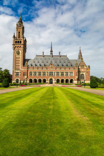 istock Peace Palace in Hague 1256786728