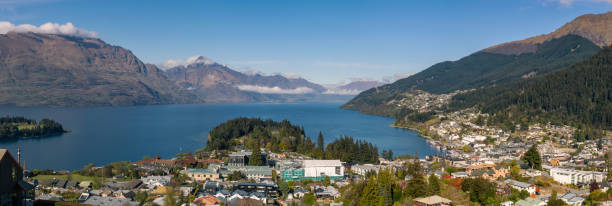 istock Queenstown panoramic view, New Zealand 1256786867
